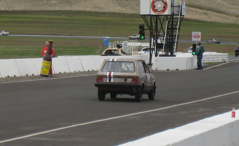 Illustration for article titled First-Ever Yugo Enters 24 Hours Of LeMons, Gets Shiny Side Down Soon After